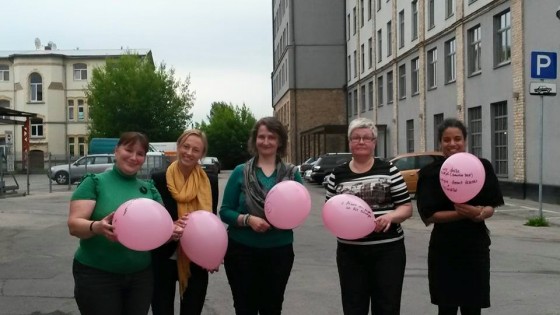 Lauren's farewell party or in other words - a usual Friday evening for BaltImage ladies...