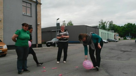 Lauren's farewell party or in other words - a usual Friday evening for BaltImage ladies...